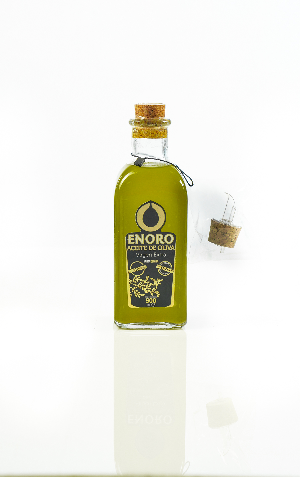 Enoro Lote ENORO regalo de Aceite Virgen Extra; 1 botella 5L + 1 frasca 3 aceite de oliva virgen extra enoro 500ml frasca